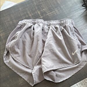 Nike Women's Light Gray Athletic Running Shorts